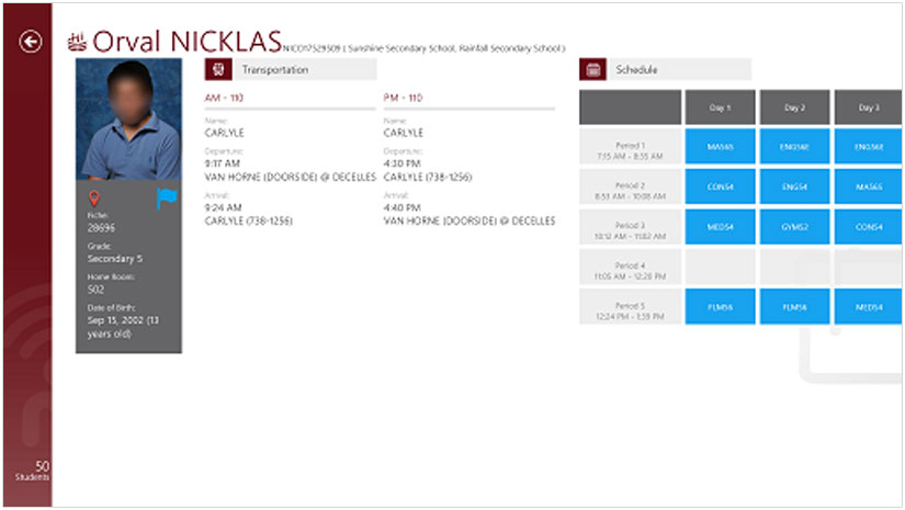 Hall Monitor Student Profile
